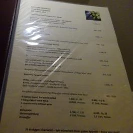 Erhardt Étterem & Borpince Sopron - Étlap/itallap