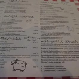 Esco Bar & Cafe - Bálna Budapest - Étlap/itallap
