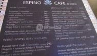 Espino Cafe & Bistro Budapest - Étlap/itallap