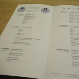 Essencia Restaurant - Tiago & Éva Budapest - Étlap/itallap