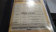 Everest Indiai Étterem Budapest - Étlap/itallap