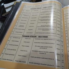 Everest Indiai Étterem Budapest - Étlap/itallap