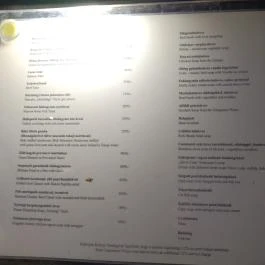 Ezüstponty Vendéglő Budapest - Étlap/itallap