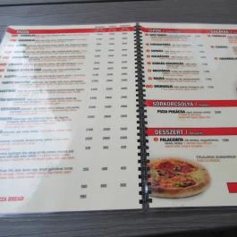 Fabito Pizzéria Budapest - Étlap/itallap