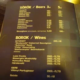 Face Bistro Budapest - Étlap/itallap