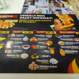 Famous Belgian Waffles - Teréz körút Budapest - Étlap/itallap