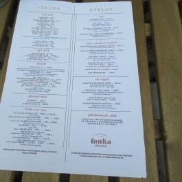 Fanka Buda Budapest - Étlap/itallap