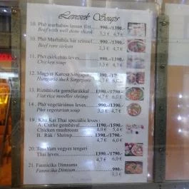 Fannicika Bár & Bistro Budapest - Étlap/itallap