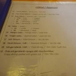 Fannicika Bár & Bistro Budapest - Étlap/itallap