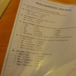 Fannicika Bár & Bistro Budapest - Étlap/itallap