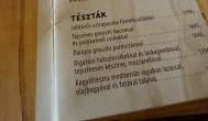 Fanyűvő Étterem Budapest - Étlap/itallap