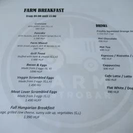 Farm Gastrobar, Budapest - Étlap/itallap