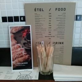 Faszaládé Budapest - Étlap/itallap