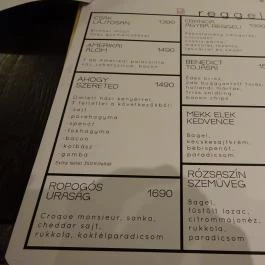 Fat Mama Eatery Budapest - Étlap/itallap