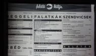 Fekete Kutya Budapest - Étlap/itallap