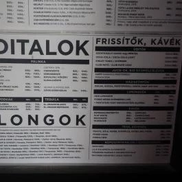 Fekete Kutya Budapest - Étlap/itallap