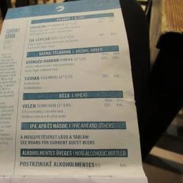 Fekete Kutya Budapest - Étlap/itallap