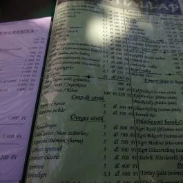 Feketerigó Étterem Mátrafüred - Étlap/itallap