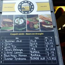Felni Sörbisztró, Budapest - Egyéb