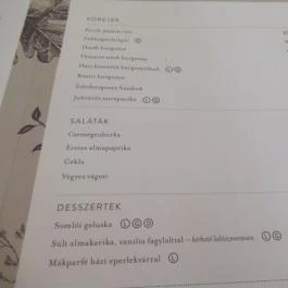 Fenyőharaszt Kastélyszálló étterme Verseg - Étlap/itallap