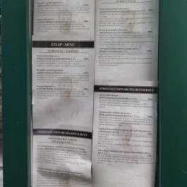 Ferdinánd Monarchia Cseh Sörház Budapest - Étlap/itallap