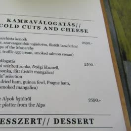 Fiaker Budapest Budapest - Étlap/itallap