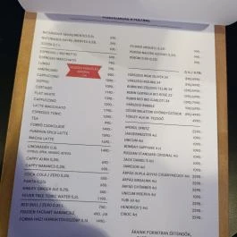 Fiktív Café & Event, Budapest - Étlap/itallap