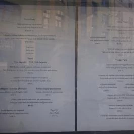Fiktív Pub, Budapest - Étlap/itallap