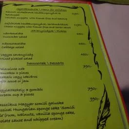 Fili Étterem Esztergom - Étlap/itallap