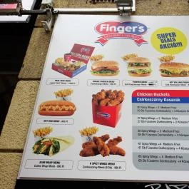 Finger's Restaurant, Budapest - Étlap/itallap