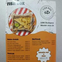 Fishbox, Budapest - Étlap/itallap