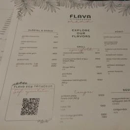 Flava Kitchen & More Budapest - Étlap/itallap