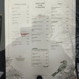 Flava Kitchen & More Budapest - Étlap/itallap