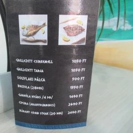 Floga Grill Budapest - Étlap/itallap
