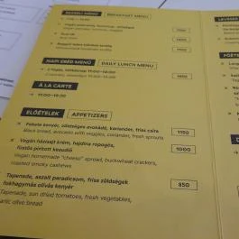 Flow Specialty Coffee Bar & Bistro Budapest - Étlap/itallap