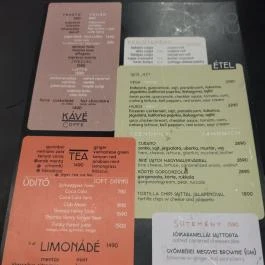 Főfoto Kávézó Budapest - Étlap/itallap