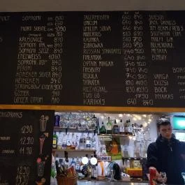 Fonódó Poharazó Budapest - Étlap/itallap