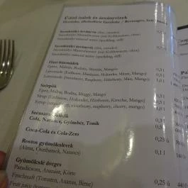 Forgó Étterem , Dunabogdány - Étlap/itallap