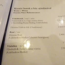 Forgó Étterem , Dunabogdány - Étlap/itallap