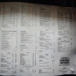 Fórum Pizzéria, Sopron - Étlap/itallap