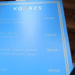 Kollázs Brasserie & Bar Budapest - Étlap/itallap