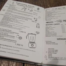 BB'z Bar & Grill Budapest - Étlap/itallap