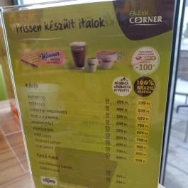 Fresh Corner Mezőhegyes - Étlap/itallap