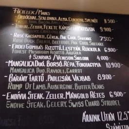 Fricska 2.0 Budapest - Étlap/itallap