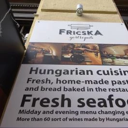 Fricska Gasztropub, Budapest - Étlap/itallap