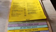 Fruska Bistro - Nádor utca Budapest - Étlap/itallap
