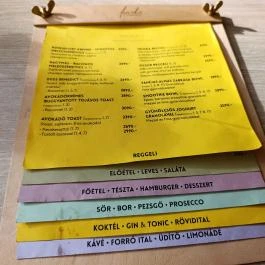 Fruska Bistro - Nádor utca Budapest - Étlap/itallap