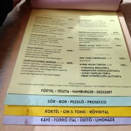 Fruska Bistro - Nádor utca Budapest - Étlap/itallap