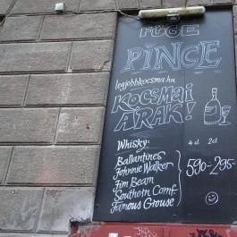 Füge Udvar Budapest - Étlap/itallap