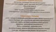 Furia Restobar Budapest - Étlap/itallap
